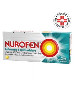 NUROFEN INFLUENZA E RAFFREDDORE 200 MG + 30 MG COMPRESSE RIVESTITE