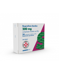 Ibuprofene Sandoz 200mg  24 Compresse Rivestite