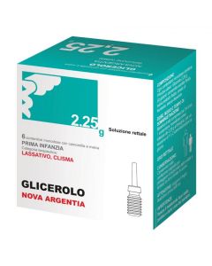 Glicerolo Nova Argentia Soluzione Rettale - 6 Contenitori Monodose Con Camomilla E Malva