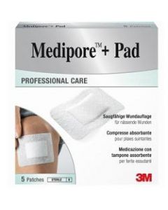 Medipore+pad Med 10x15cm 5pz