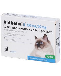 Anthelmin 230 Mg/20 Mg Compresse Rivestite Con Film Per Gatti
