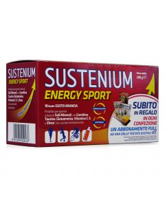 Sustenium Energy Sport Integratore Alimentare Gusto Arancia 10 Bustine