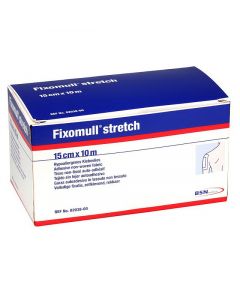 Fascia Autoadesiva Ipoallergenica Fissaggio Cateteri Fixomull Stretch Supporto In Poliestere Non Tessuto Bianco Massa In Policarbonato Senza Resine E Gomme Naturali 15x1000cm