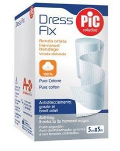 Benda In Garza Idrofila Orlata Pic Dressfix 5x500cm Fustella