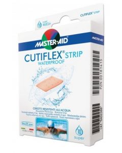 CEROTTO MASTER-AID CUTIFLEX STRIP TRASPARENTE IMPERMEABILE SUPPORTO IN POLIURETANO SUPER 10 PEZZI