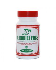 Le Dodici Erbe Integratore Alimentare a Base di Estratti Vegetali 100 Tavolette