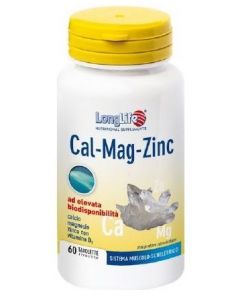 LONGLIFE CALCIO MAGNESIO ZINCO 60 TAVOLETTE integratore alimentare