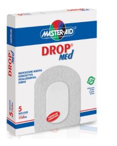 MEDICAZIONE COMPRESSA AUTOADESIVA DERMOATTIVA IPOALLERGENICA AERATA MASTER-AID DROP MED 10X8 5 PEZZI