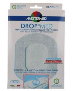 MEDICAZIONE COMPRESSA AUTOADESIVA DERMOATTIVA IPOALLERGENICA AERATA MASTER-AID DROP MED 10X12 5 PEZZI