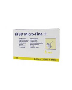 BD MICROFINE AGO G30 8MM 100PZ