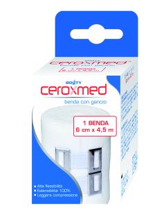 BENDA ELASTICA CEROXMED 6X450CM CON GANCIO
