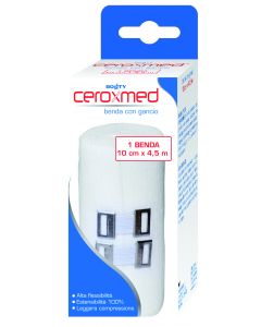 BENDA ELASTICA CEROXMED 10X450CM CON GANCIO