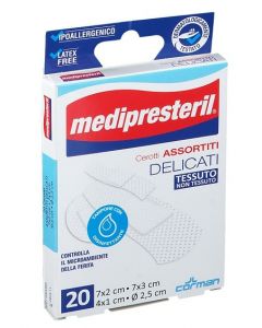 Cerotto Medipresteril Cerotti Delicati Assortiti 4 Formati 20 Pezzi