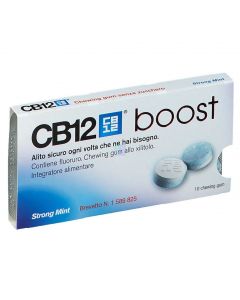 CB12 Boost Menta Forte Senza Zucchero 10 Chewing-Gum