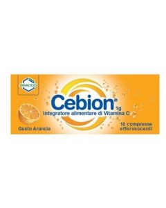 Cebion Effervescente Integratore Alimentare Di Vitamina C Arancia 10 Compresse