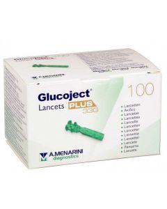 GLUCOJECT LANCETS PLUS G33 100