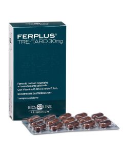 Principium Ferplus Tre Retard 30mg 30 Compresse Integratore Ad Alto Dosaggio Di Ferro