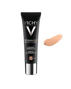 Vichy Dermablend 3D Correction Fondotinta Correttore 16H Levigante Attivo Tinta 25 Nude 30ml