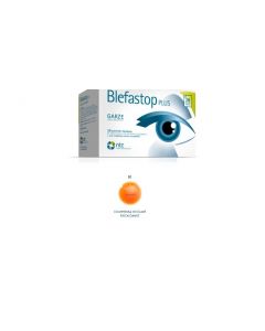 Blefastop Plus Garza In Cotone Piegata Con Filo Di Bario 28 Salviette Monouso + 1 Compressa Oculare Riscaldabile