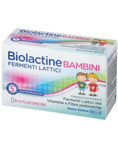Biolactine Bambini 10 Flaconcini 8 Ml Integratore Alimentare Di Fermenti Lattici Vivi