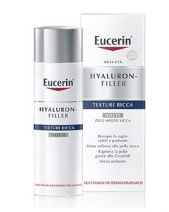 Eucerin Hyaluron Filler Text Ricca Notte