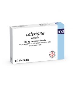 Valeriana Vemedia 20 Compresse Rivestite 450 Mg
