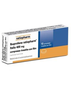 Ibuprofene Ratiopharm 400mg 12 Compresse Rivestite