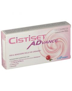 Cistiset Advance 15 Compresse Integratore Per Le Vie Urinarie