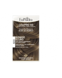 EUPHIDRA COLORPRO XD 600 BIONDO SCURO GEL COLORANTE CAPELLI IN FLACONE + ATTIVANTE + BALSAMO + GUANTI