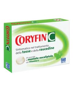 Coryfin Con VItamina C Pastiglie Gusto Mentolo Eucaliptolo 24 Caramelle