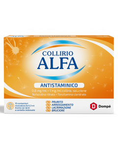 COLLIRIO ALFA ANTISTAMINICO 0,8 MG/ML + 1 MG/ML COLLIRIO, SOLUZIONE