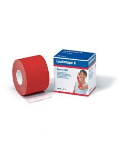 Leukotape K Benda Anelastica In Rocchetto Per Taping Kinesiologico Rosso 5x500 Cm
