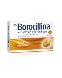 NEOBOROCILLINA ANTISETTICO OROFARINGEO 16 PASTIGLIE ARANCIA