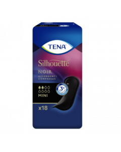 Tena Silhouette Noir Mini 18pz