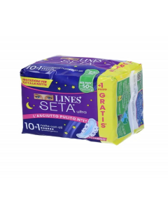 Lines Seta Ultra Notte Cp 10+1