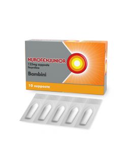 Nurofen Junior Ibuprofene 125mg Bambini 10 Supposte