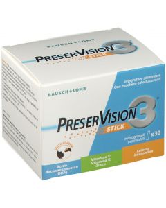 Preservision 3 Integratore Alimentare con Edulcorante 30 Stick Orosolubili da 2 G