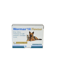 Wormax 10 Flavour 50 Mg + 500 Mg Compresse Per Cani E Gatti