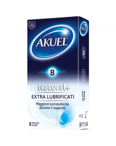 Akuel Natural+ Extralubr 8pz