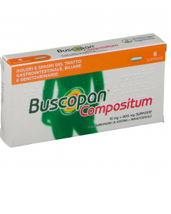 Buscopan Compositum 6 Supposte 10 Mg + 800 Mg