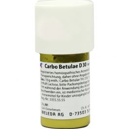 Weleda Carbo Betulae D30 Trituration 20 G | Più Medical