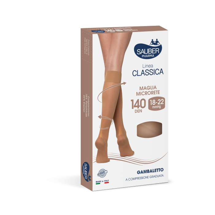 Sauber Linea Classica Gambaletto 140 Den Colore Beige Taglia