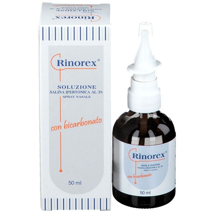 Rinorex Spray Nasale Soluzione Salina Ipertonica al 3% PH Controllato 50 Ml